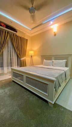 white mesh style bed (bunai)with mattress