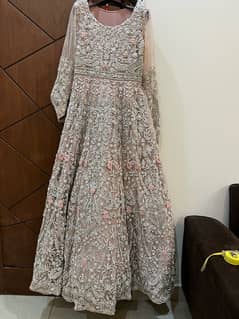 Walima maxi with dupatta and clutch