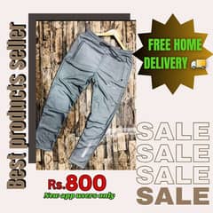 1 Pc Men's Micro Polyester Embroidered Trouser •