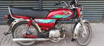 Honda CD 70 2018A Red Color