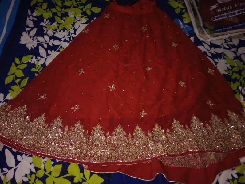 bridal lehnga hand working full embroided 1