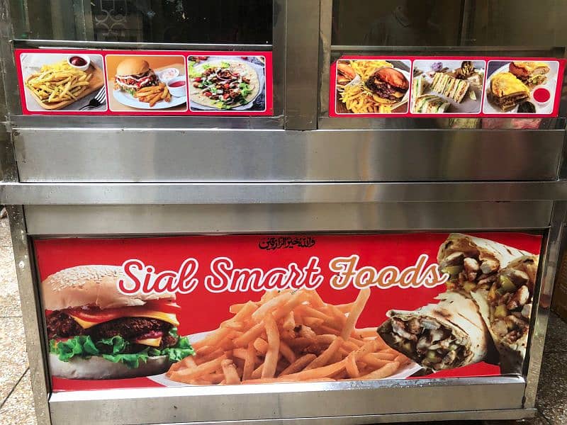 Burger shawarma counter with high quality material in lahore 2