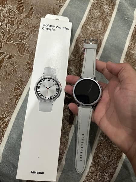 Samsung Watch 6 Classic 47mm New condition with Box Charger 1