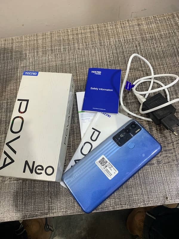 tacno pova neo 4/64GB with box charger 6000mh battery 2