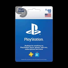 PSN Playstation Game US Card