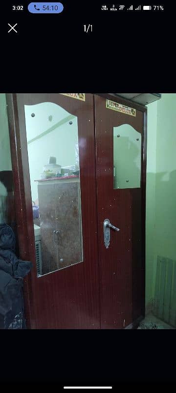 Two Door Iron Wardrobe For Sale 0