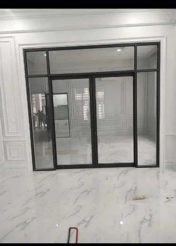 Aluminium Glass window door partition kitchen Cabinets Work Service. 3