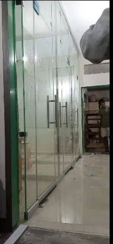 Aluminium Glass window door partition kitchen Cabinets Work Service. 16