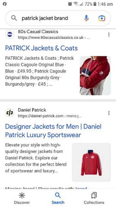 Patrick jacket sizeXXL colour blue