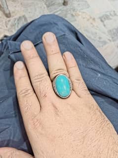 Irani feroza old mine handmade ring 0