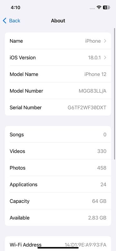 Sale I phone 12 64 gb Blue 89 Battery Health 2