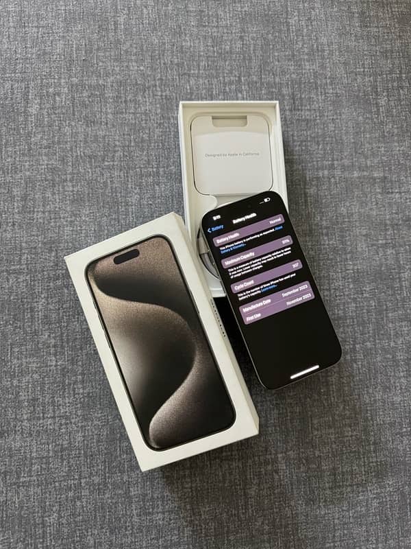 iPhone 15 Pro 256gb Complete Box HK 4