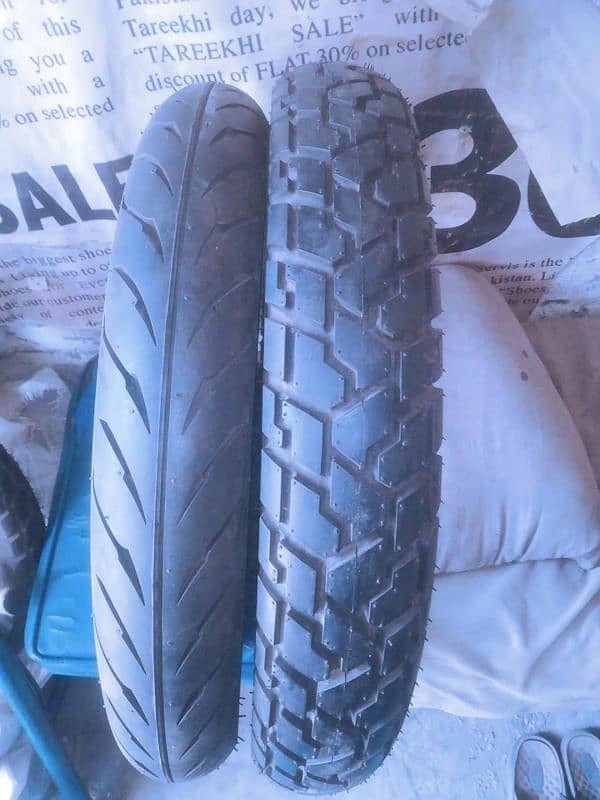 Tyre/ Honda 150cc/ Ybr 125cc/ front back tyre/ 7