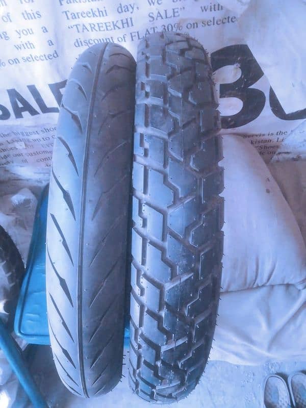 Tyre/ Honda 150cc/ Ybr 125cc/ front back tyre/ 8