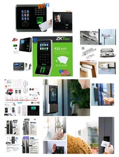 biometric zkteco fingerprint attendance electric door locks