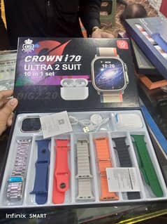 Crown i70 ultra watch 2 (10 in 1 set)