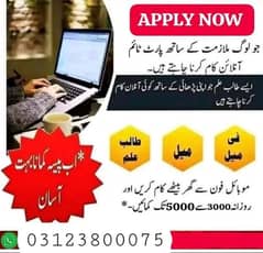 online work office work Available