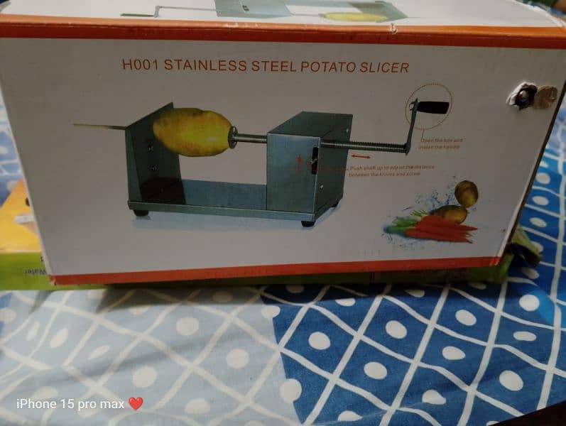 steenless steel potato slicer 1