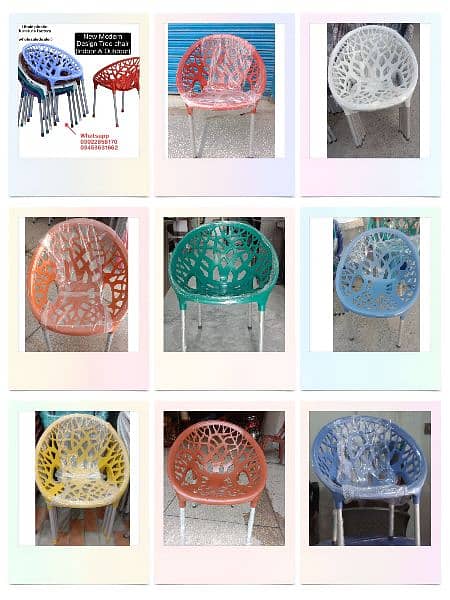 Pure Plastic Tree chair in new design (35% Discount Price) 1