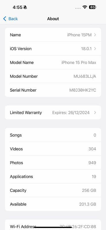 I phone 15 pro mex 256gb Naturaltitanium 1