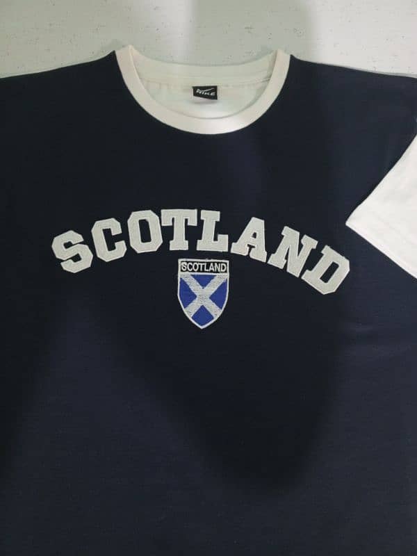 Men T-shirt Scotland embroidery 100% Cotton Fabric Good Stuff 1