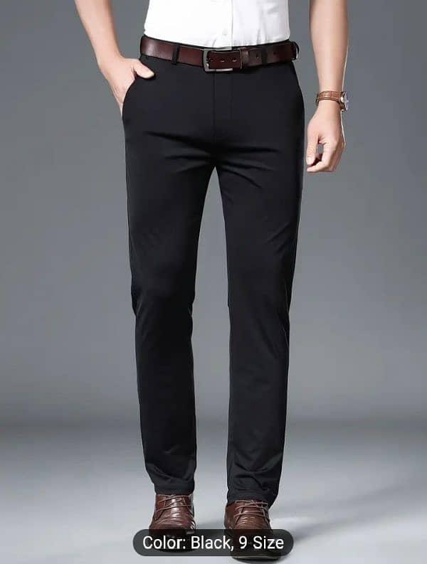 men's cotton plain trouser 4