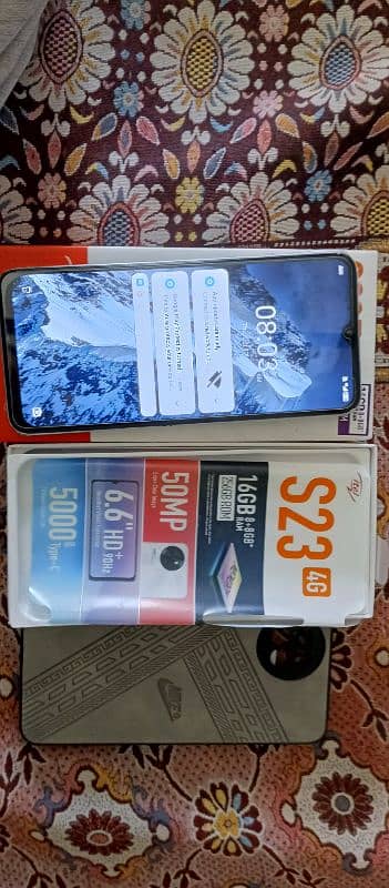 all OK full box 8 + 8GB 256 GB iTel S23 condition rough hair 4