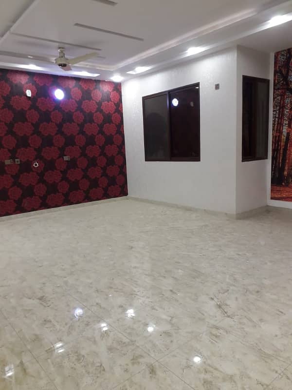 three bed dd tiled flooring portion for rent in johar 12