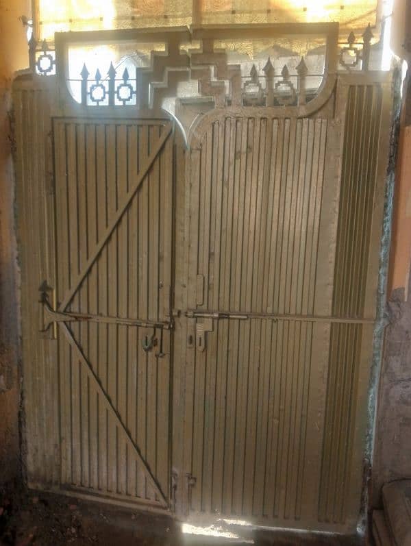 iron gate 16 gage. width 6feet. height 7feet 6