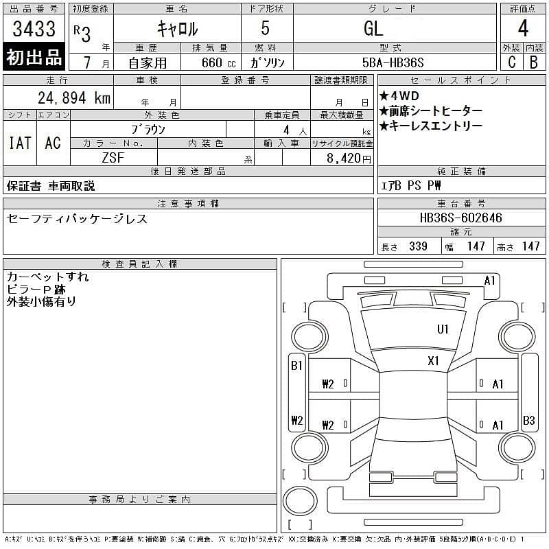 Suzuki Alto / Mazda Carol Fresh Import 4.0 Grade Verifiable 15