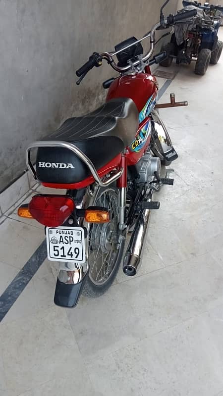 honda cd70 bike 2023 model 2024 sticker 4