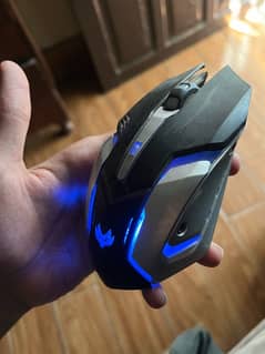 rgb Bluetooth rechargeable mouse with box and cable