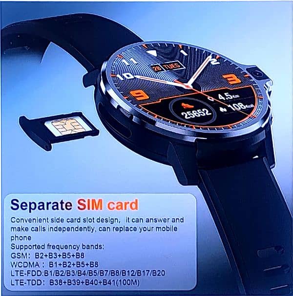 Lemfo Latest SIM Smart Watch,DUAL 5mp Camera 4gb RAM 64gb Rom 5