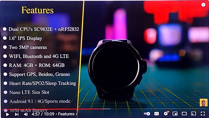 Lemfo Latest SIM Smart Watch,DUAL 5mp Camera 4gb RAM 64gb Rom 9