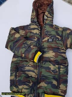 1 PC boys stitched polyster puffer jacket