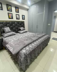 Tow Bed Farnish Apartment Available For Rent Sector C jasmine block Bahria Town Lahore 0