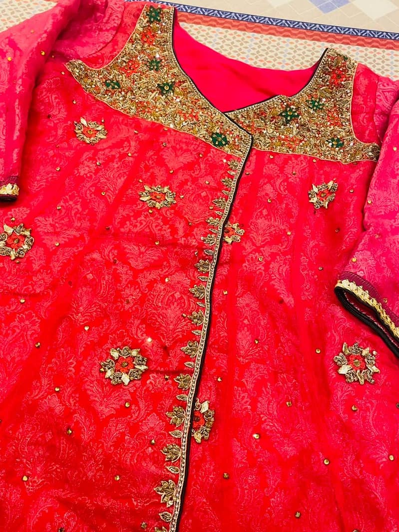 Embroided angrakha style frok 1