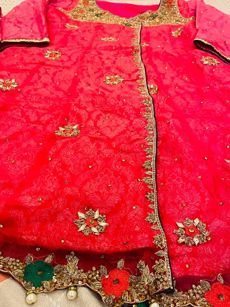 Embroided angrakha style frok 3