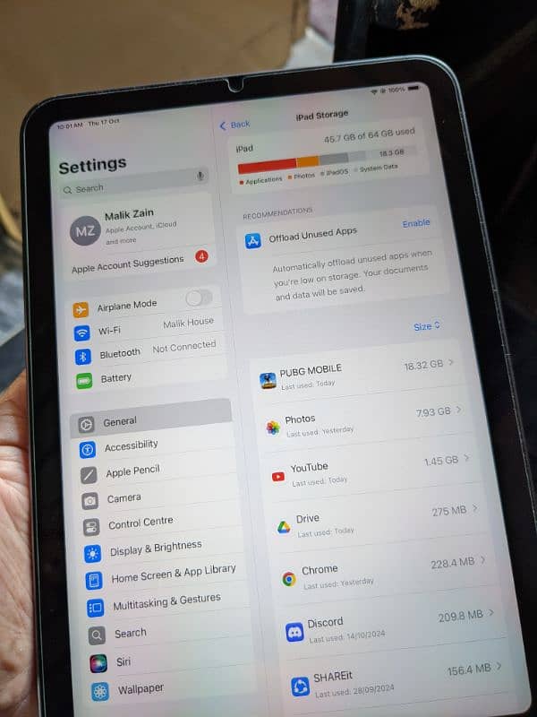 Ipad mini 6 | Storage 64 GB | 10/8.5 Condition | 7