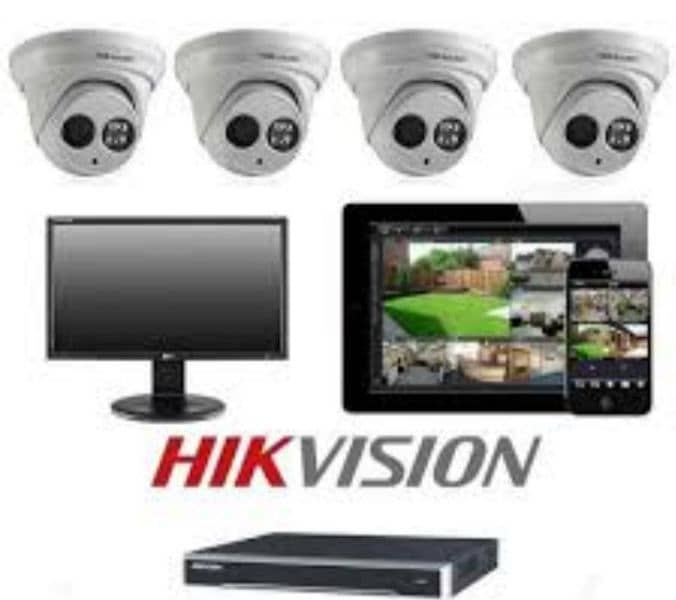 CCTV package 2 dahua camera 2 mp 4 channel dvr XVR cable hard drive 0