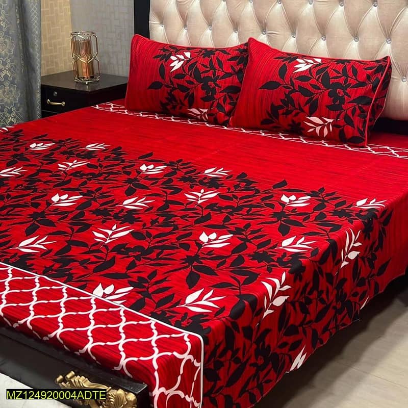 3 pieces Cotton Bedsheets (FREE DELIVERY ALL OVER THE PAKISTAN) 5