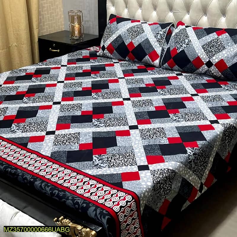 3 pieces Cotton Bedsheets (FREE DELIVERY ALL OVER THE PAKISTAN) 6