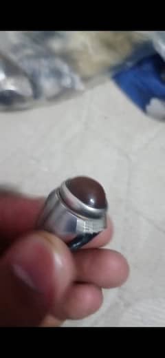 chandi ring origenal irani aqeeq ring 1 tola. .