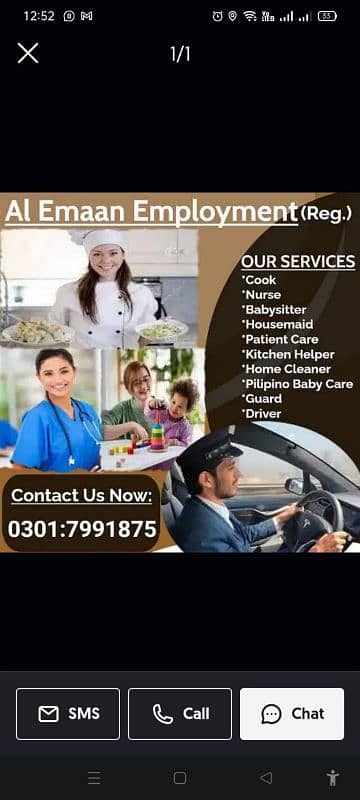 We Provide . House . Maid . Baby. Sister . Patient Care . Nurse . Male ۔fe 0