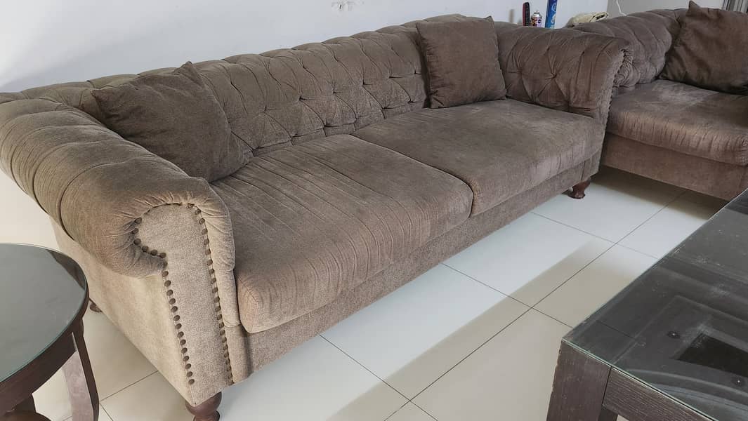 Chester Five Seater Sofa Set with cushions 4