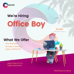 Office Boy Required Immediately