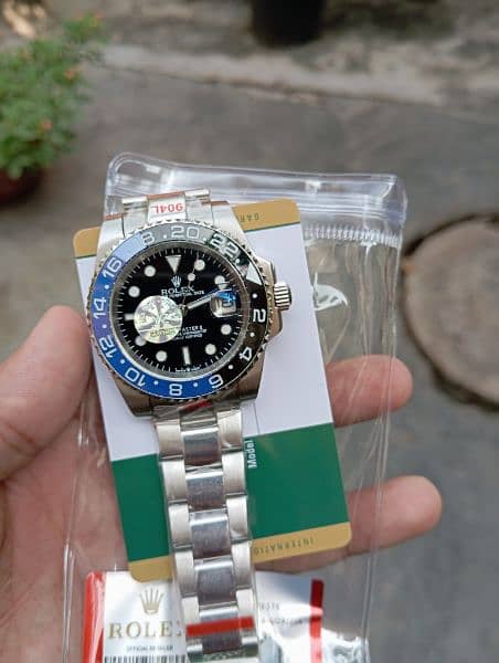 Rolex gmt batman edition automatic watch 0