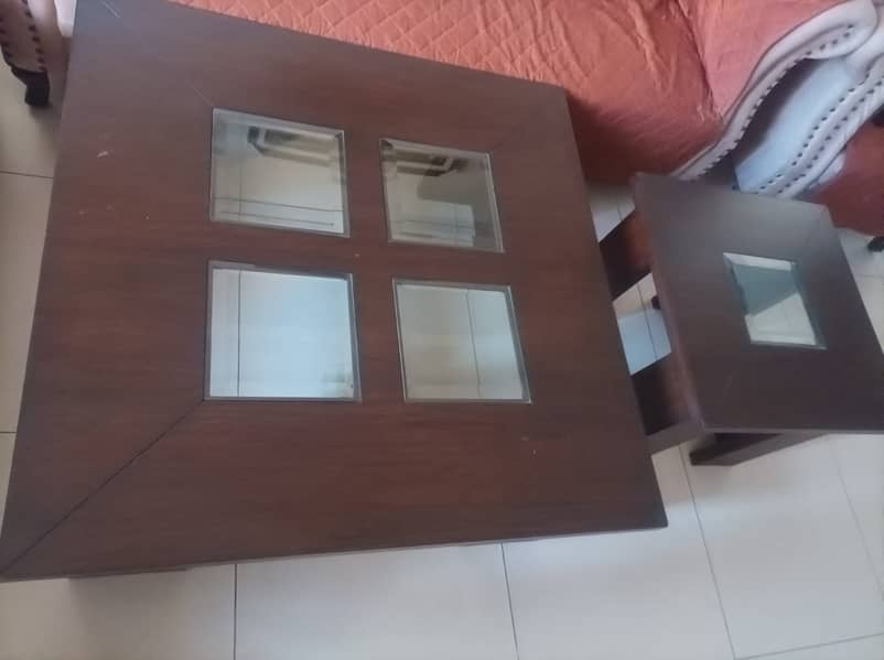 URGENT SALE - Wooden High Class Heavy 3 pcs Centre Table Set 0