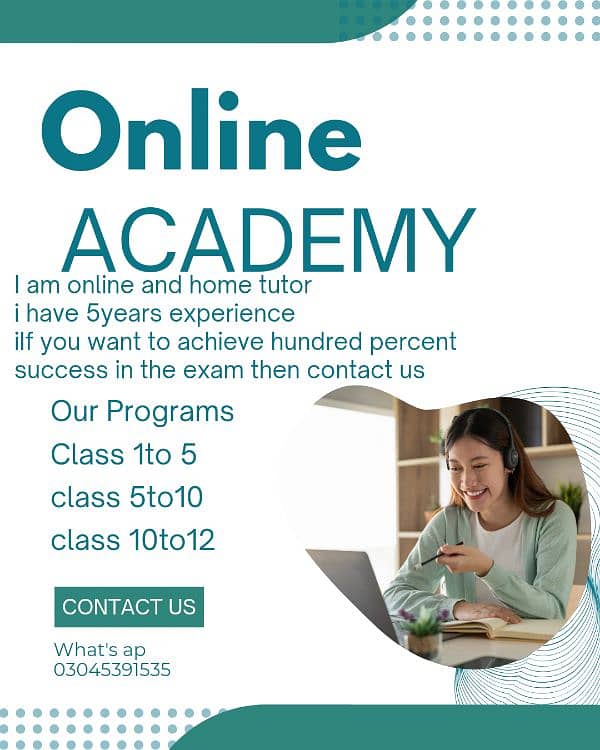 Am Online and Home tutor any interested student contact me 0