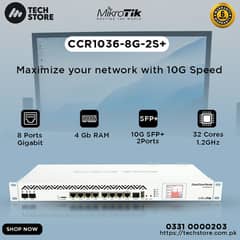 MikroTik 36-core routerboard CCR1036-8G-2S+ (Branded Used)